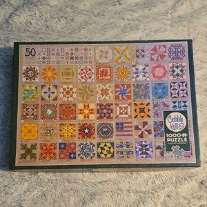 Cobble Hill 50 States Quilt Blocks 1000 Piece Puzzle